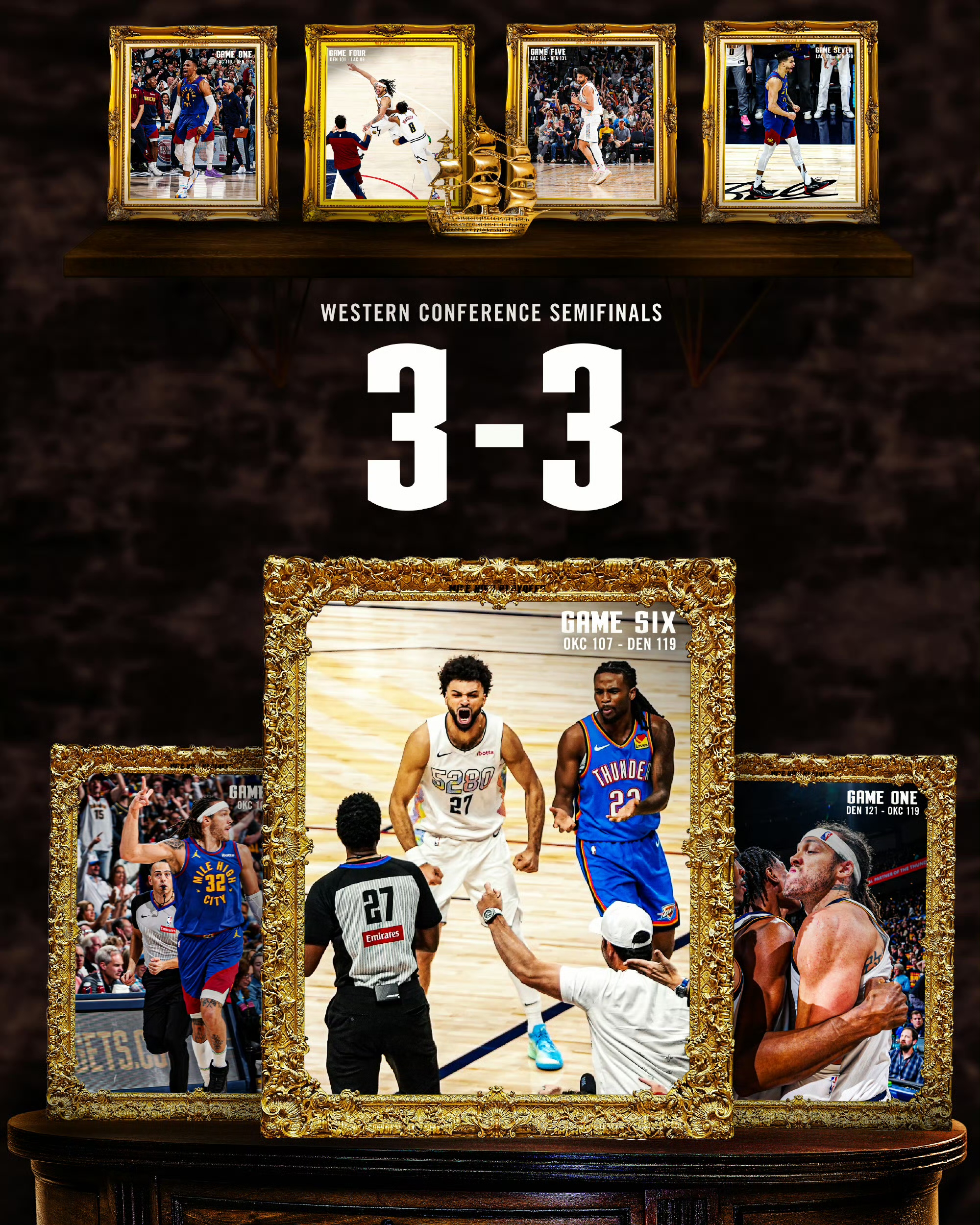 NBA季后赛劲战正酣，掘金队上演逆袭